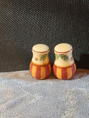 Southern Living Hand-Painted  Ceramic Salt and Pepper Shakers